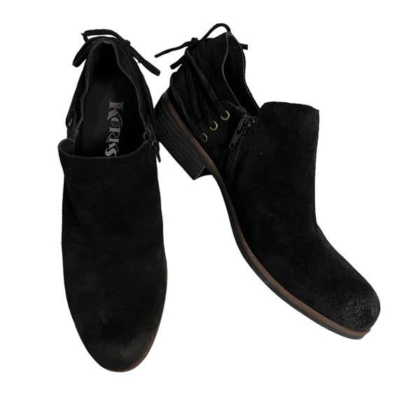 Kork-Ease Shoes - NEW without Box Korks Lydney Black Leather Ankle Bootie Size 7.5